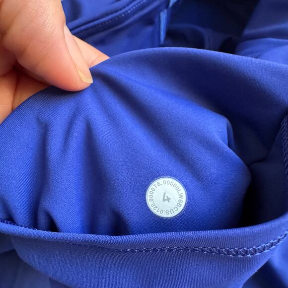 EUC Lululemon Fast and Free Crop II 19" *Non-Reflective - Larkspur Size 4 - Picture 7 of 11